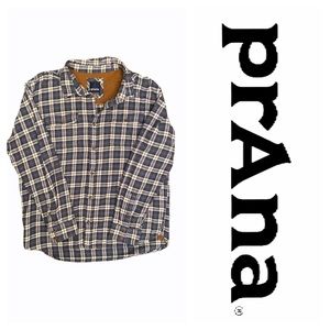 Prana Plaid Long Sleeve Flannel Organic Cotton